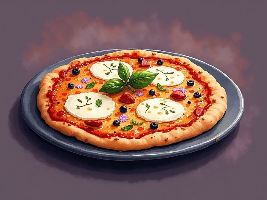 Hokkaido-mozarellová pizza z katalógu Svalio